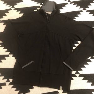 Black Smartwool merino zip